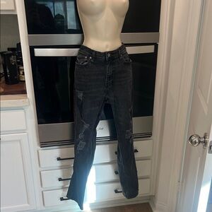 Hollister Dark Gray Straight Leg Jeans